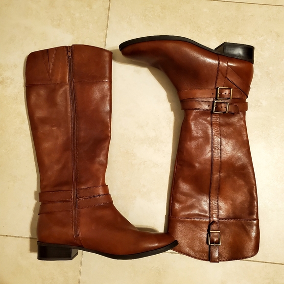 COPY - INC Cognac Riding Boots 12 - Picture 4 of 6